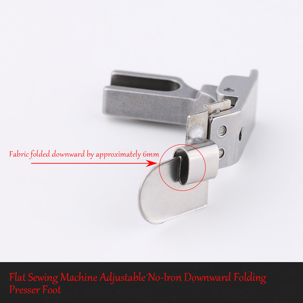 Textile Sewing Machine - Flachbett-Nähmaschine, bügelfreier, nach unten klappbarer Nähfuß,
