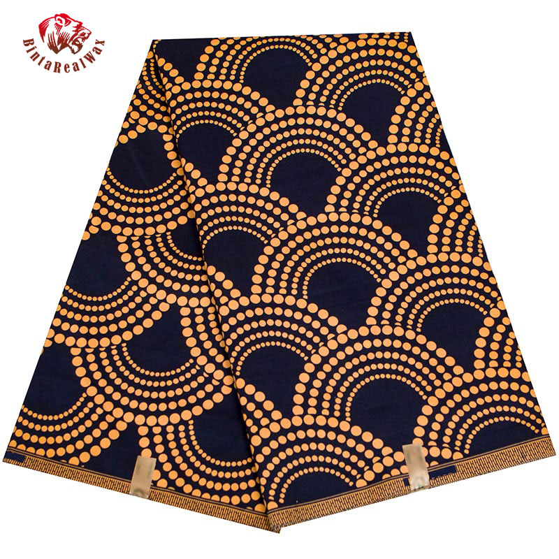 Sewing Batik Fabric - BintaRealWax Afrikanische Stoff Fan Muster Ankara