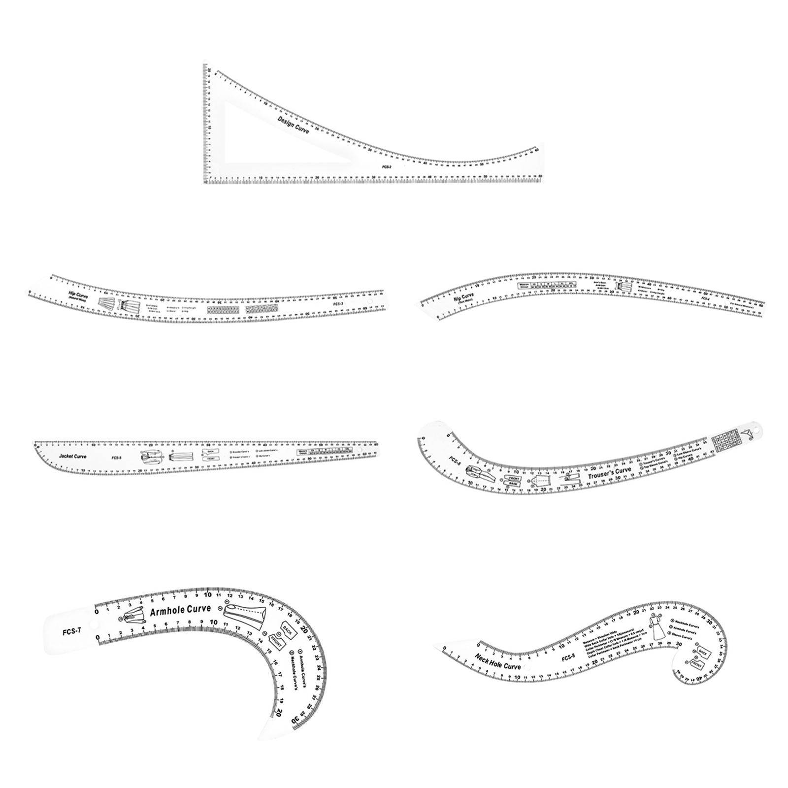 Sewing Gauge Ruler - Französisch Kurve Lineal messen Muster Vorlage