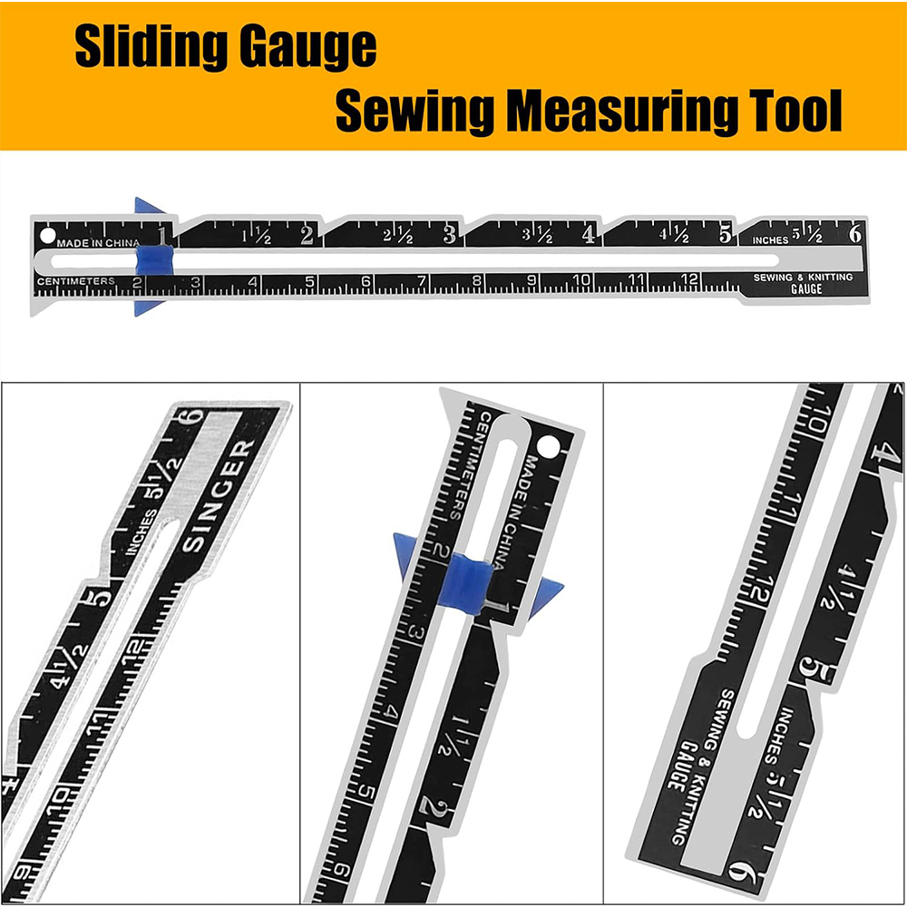 5-in-1 Schiebe Gauge Mess Werk – Sewing Gauge Ruler Bewertung und Preis