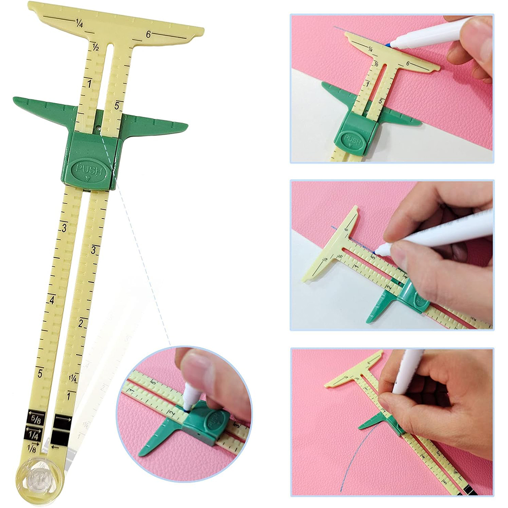 5-in-1 Schiebe Gauge Mess Werk – Sewing Gauge Ruler Bewertung und Preis